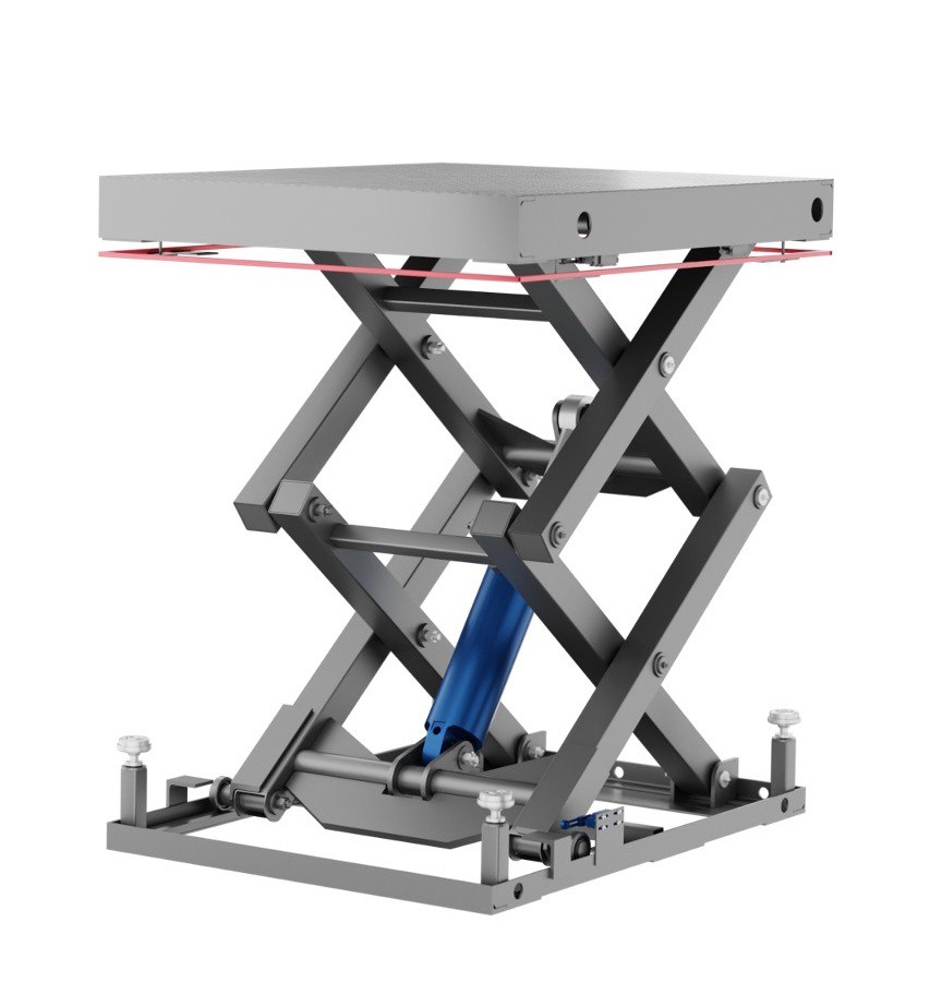 Двухножничные гидравлический грузовой подъемник